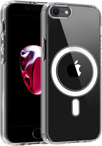 Vista 59 de S. Tedazo Funda magnética para iPhone 7/8 Plus (5.5 pulgadas) compatible con MagSafe, [no amarillenta] delgada, a prueba de golpes, funda para Negro