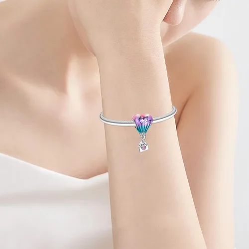Vista 246 de Dije de girasol con diseño de estrella y luna y elefante para pulsera, collar de plata de ley 925, dijes de corazón de amor para mujer, regalo