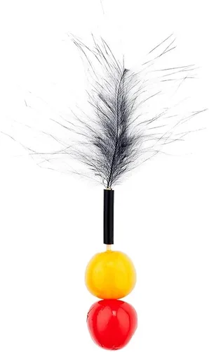 Vista 5 de Restaurantware Palillos de dientes de fiesta de 4 pulgadas, 500 pinchos decorativos, desechables, biodegradables, palillos de cóctel peludos