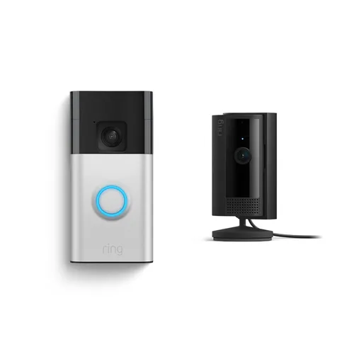 Vista 2 de Nuevo Timbre con cámara inalámbrico Ring con Cámara para interiores Ring de 2.ª generación (Negro)