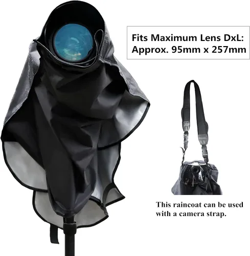 Vista 3 de Cubierta de lluvia profesional para cámara réflex digital, gran protección para Canon EOS 5D Mark IV III 5DSR 7DM2 6DM2 7D 6D 90D 80D 1D Mark IV 1DX