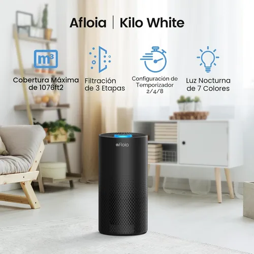 Vista 2 de Afloia Purificadores de aire para el hogar, habitación grande de hasta 1076 pies², purificadores de aire con filtro de 3 etapas para dormitorio 22