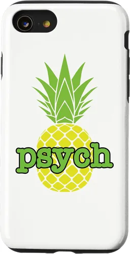 Vista 18 de Funda blanca para iPhone 16 Psych Pineapple Fruit