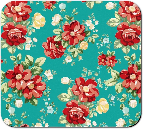 Vista 13 de Tapete de secado de platos para encimera de cocina, 20 x 12 pulgadas, lavable, almohadilla de secado rápido de platos, parte trasera de goma Flores
