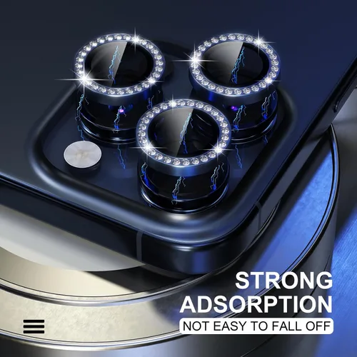 Vista 352 de Choiche Compatible para iPhone 16 Pro/iPhone 16 Pro Max Protector de Lente de Cámara, Vidrio Templado 9H Protector de Pantalla de Cubierta de Cámara