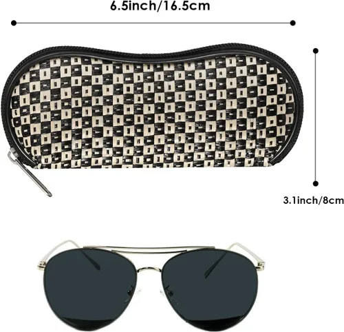 Vista 211 de MoKo - Estuche suave, ultra ligero, de neopreno, para lentes de sol, con cremallera y clip para cinturón