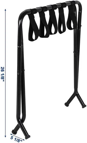 Vista 5 de Ochine Portaequipajes, soporte plegable para maleta, portaequipajes portátil, soporte de equipaje de un solo nivel para habitación de invitados