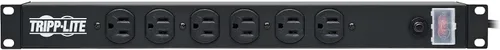 Vista 7 de Tripp Lite Regleta de alimentación PDU para montaje en rack de 12 tomas, enchufes frontales y traseros de grado de red, 15A, 120V, cable de 15 pies