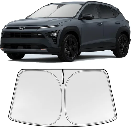 Vista 14 de Parasol plegable WODSTA de cobertura completa para parabrisas compatible con Audi Q5 2018-2025 todos los modelos de 4 capas engrosadas
