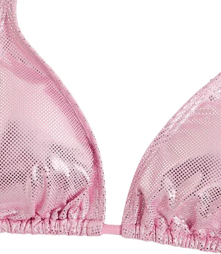 Vista 6 de Verdusa Traje de baño de 2 piezas para mujer, con parte superior triangular, con lazo lateral, bikini