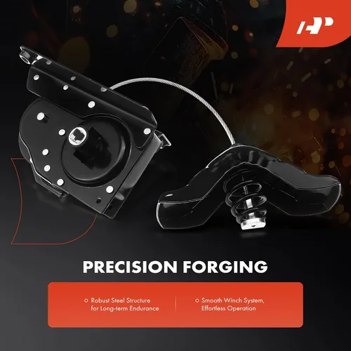 Vista 4 de A-Premium Conjunto de Elevador de Neumático de Repuesto Cabrestante Portador Soporte Compatible con Ford F150 1997-2003, F250 1997-1999, F250 HD