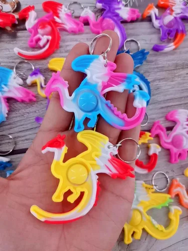 Vista 2 de Paquete de 24 mini juguetes sensoriales de dragón a granel, regalo para niños y niñas, regalos de fiesta y premio para estudiantes en el aula
