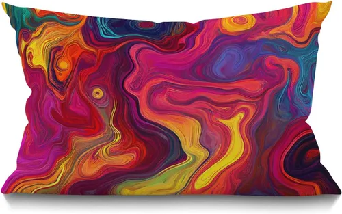 Vista 10 de Smooffly Funda de almohada rectangular oblonga estilo granja con palmeras, hojas vívidas y realistas de crecimiento de palmeras, temática
