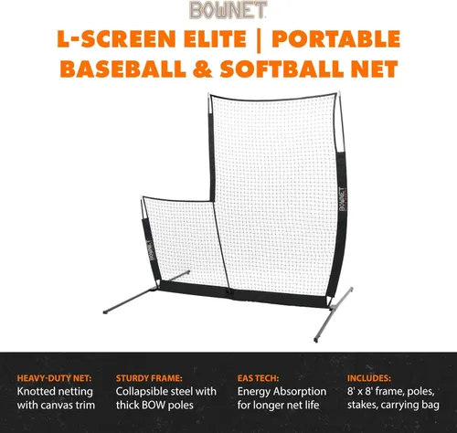 Vista 3 de BownetBaseball and Softball Practice Net
