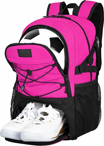 Vista 30 de Goloni Mochila de fútbol,Mochila de baloncesto con compartimento para pelotas y compartimento para zapatos,Mochila para baloncesto,Fútbol