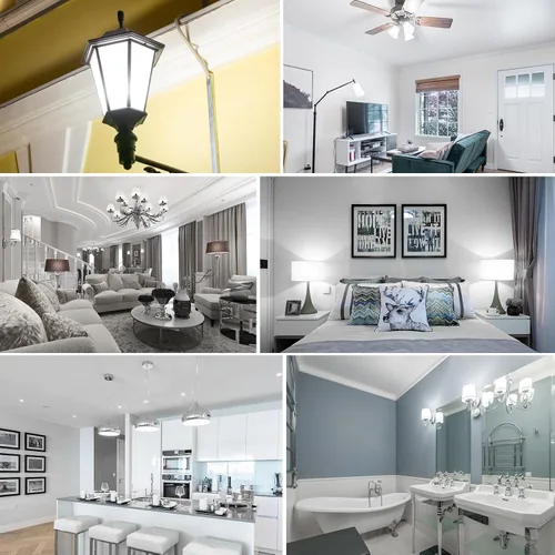 Vista 5 de Bombillas LED E12 regulables, bombilla C7 de 7 W equivalente a bombilla halógena E12 de 60 W, luz blanca diurna 6000 K, base de candelabro T6 E12