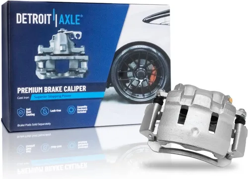 Vista 2 de Detroit Axle - Kit de freno delantero para Ford 2000-2005 Excursion 1999-2004 F-250 F-350 Super Duty Pinza de freno de disco con soporte Pastillas