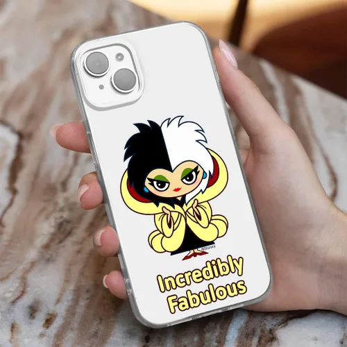 Vista 9 de ERT GROUP Funda para Apple iPhone 14 Plus, diseño original y oficial de Disney, Cruella 006, adaptado de manera óptima a la forma del teléfono