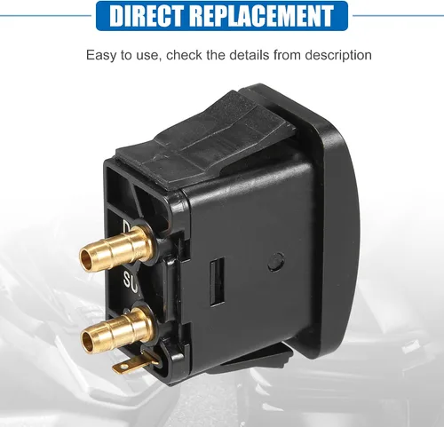 Vista 6 de uxcell Interruptor de activación con resorte de aire para coche para camión ABS eléctrico Cabina Ride Interruptor de control de suspensión Push to