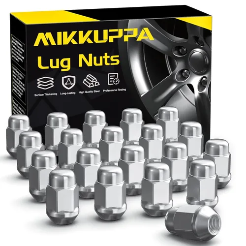 Vista 8 de MIKKUPPA Tuercas de llanta de 1/2-20, repuesto para tuercas de rueda Jeep Negro
