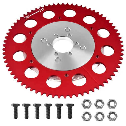Vista 17 de Piñón dividido universal de cadena 35 de 53T con adaptador para Predator 212cc 196cc 79cc Go Kart Mini Bike CT200U-EX CT200U BT200X CT100U MB200