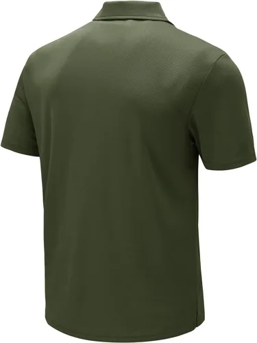 Vista 2 de BGOWATU Camisas polo de manga corta con cuello para hombre, camisas de golf de secado rápido con bolsillo