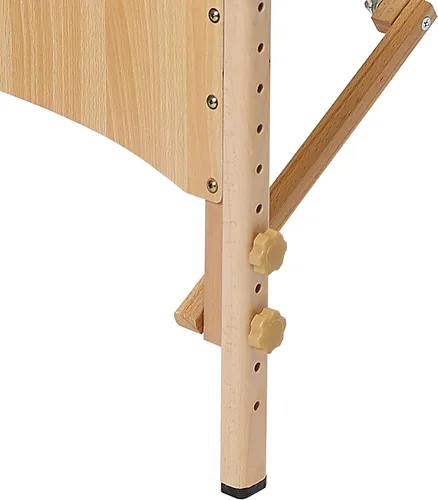 Vista 6 de Saloniture Mesa de masaje plegable portátil básica - Negro