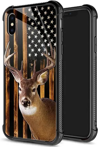 Vista 26 de DJSOK Funda compatible con iPhone 7/8/SE2, funda de ciervo de oro negro para iPhone 7, para niños y niñas, a prueba de golpes, resistente a