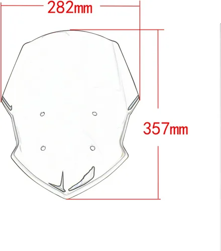 Vista 2 de MT07 FZ07 - Parabrisas de carenado de motocicleta apto para YA&MA&HA MT-07 FZ-07 MT 07 FZ 07 07 Accesorios 2018 2019 2020 Parabrisas deflector
