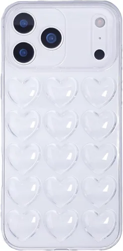 Vista 25 de Funda para iPhone 11 para mujer, funda de gel Kawaii 3D Pop Bubble Heart Kawaii, linda funda para iPhone 11 de 6.1 pulgadas, color negro