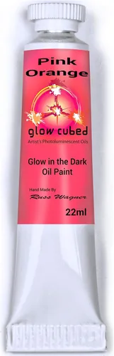 Vista 54 de Pintura al óleo profesional que brilla en la oscuridad Artista Pintura al óleo luminiscente fosforescente autoluminosa Glow Cubed