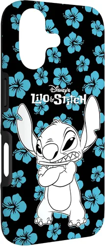 Vista 3 de Disney Lilo & Stitch - Carcasa para iPhone 17, diseño floral