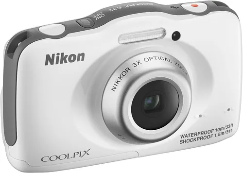 Vista 2 de Nikon COOLPIX S32 Cámara digital compacta a prueba de golpes impermeable - blanco