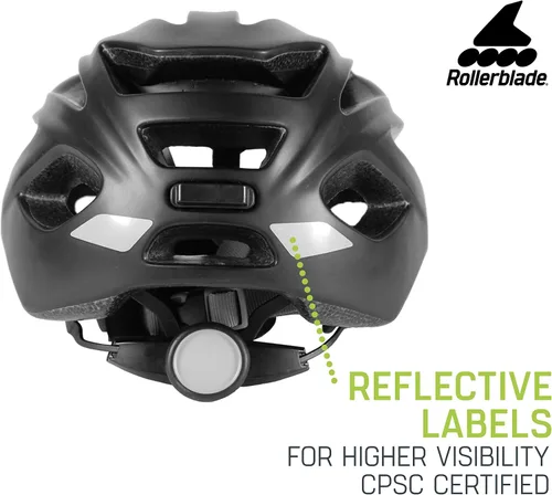 Vista 7 de Rollerblade - Casco de patinaje, unisex, negro