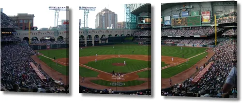 Vista 46 de TUMOVO Arte de pared en lienzo para estadio deportivo, arte de pared de campo Wrigley en Chicago, pinturas de Chicago, impresiones sobre lienzo