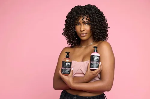Vista 3 de tgin Acondicionador sin enjuague suavizante de agua de rosas y gel de peinado definidor de agua de rosas para cabello rizado, rizado y ondulado
