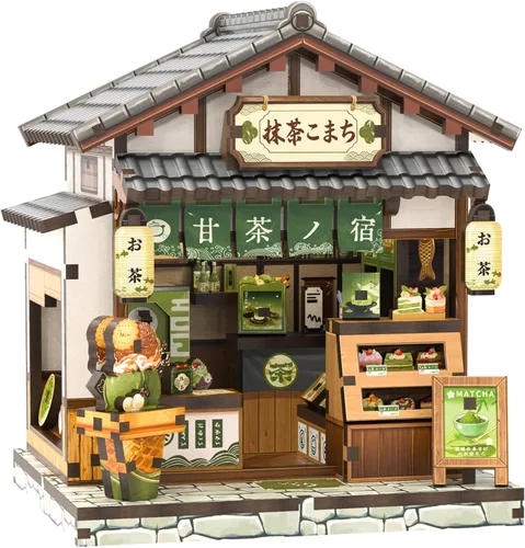 Vista 9 de CUTEBEE Kit de rincón de libros, rompecabezas de madera 3D en miniatura