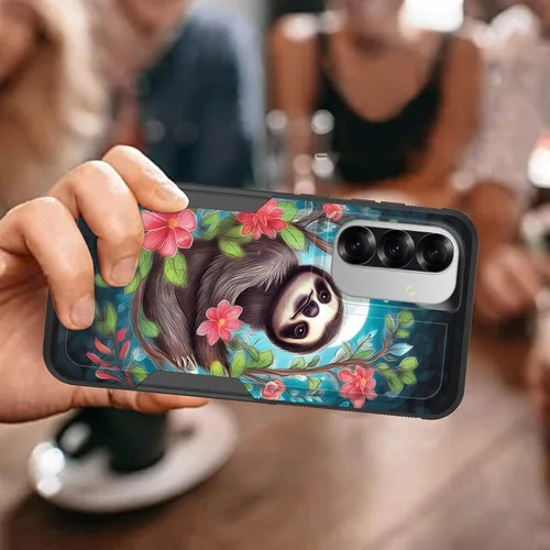 Vista 797 de Funda para Galaxy A14 5G, resistente de doble capa híbrida de policarbonato duro, goma suave, a prueba de golpes, funda protectora resistente