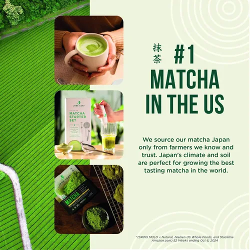 Vista 7 de Jade Leaf Matcha Hojicha en polvo orgánico, té verde matcha tostado en polvo, edición barista, auténtico japonés, 454 porciones