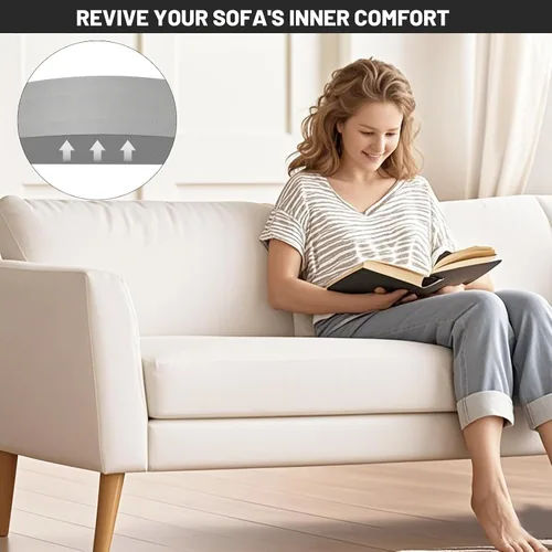 Vista 8 de Soporte de cojín de sofá para asiento caído, 20 x 20 pulgadas, tablero de soporte de cojín de espuma curvada de alta densidad, soporte de sofá