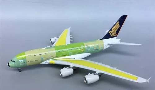 Vista 2 de Phoenix Singapore Airlines para Airbus A380 F-WWST 1 ° 400 DIECAST modelo de avión preconstruido