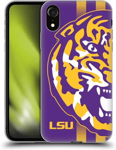 Vista 240 de Head Case Designs Funda de gel suave con licencia oficial de la Universidad Estatal de Louisiana LSU Camou compatible con Apple iPhone 7 Plus/iPhone