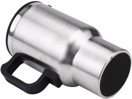 Vista 8 de Taza eléctrica para coche, 12 V, 15.2 fl oz, eléctrica Incar de acero inoxidable, taza de calefacción de viaje, taza de café, té para auto, taza
