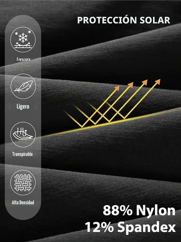 Vista 8 de Pantalones de senderismo para hombre, ligeros, de carga, de trabajo, tácticos, de nailon, elásticos, impermeables, de secado rápido, para pesca