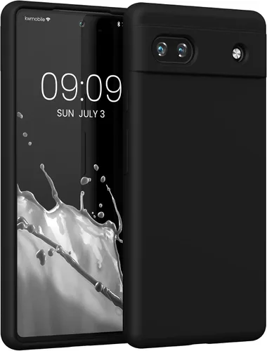 Vista 65 de kwmobile Funda Compatible con Google Pixel 6 Pro - Funda de teléfono de silicona TPU con acabado suave - Azul Arrecife
