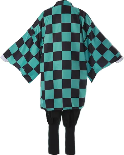 Vista 2 de GZCOS Disfraz de anime Kamado Tanjiro Cosplay Kimono para hombre