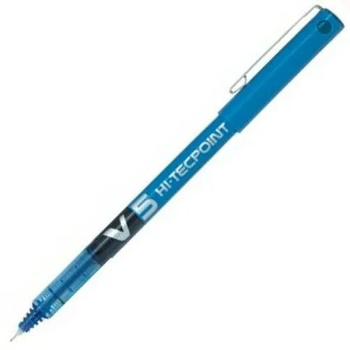 Vista 5 de Boligrafo de tinta líquida Pilot V-5 Azul 0,5 mm 0,3 mm (12 Unidades)