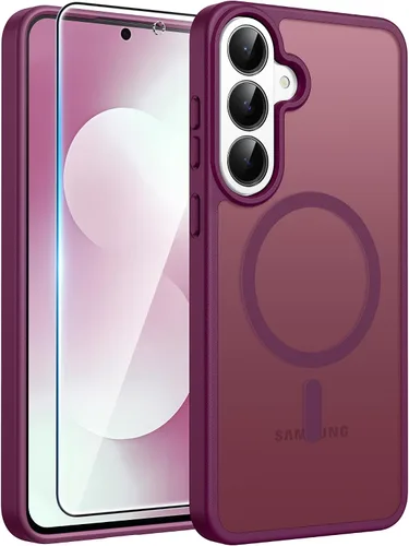 Vista 166 de FNTCASE - Funda para iPhone 16 Pro: magnética, mate, translúcida, de grado militar, protectora contra caídas, resistente, fina, duradera y a prueba