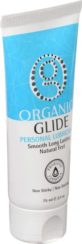 Vista 6 de Lubricante natural probiótico 100 % comestible para uso personal de Organic Glide. Tubo de 2.5 onzas