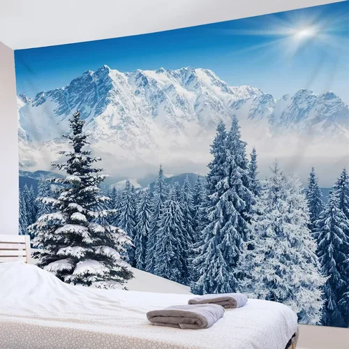 Vista 22 de LB Tapiz de bandera estadounidense de girasoles, tapiz con cita inspiradora, tapiz para colgar en la pared, tapiz floral negro y amarillo, tapices